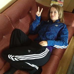 Adidas womens black pants blue Adidas jacket peace out