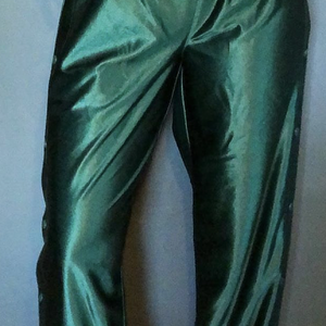 Green snap pants