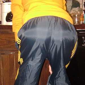 Adidas Navy Pants with Yellow Stripes 2