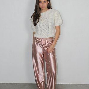 Pink silky pants