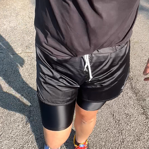 Walking in Nike Nylon Shorts and Nylon Compression Shorts.mov