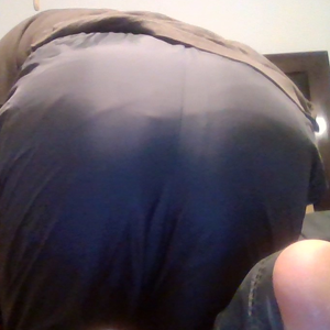 Look at my big nylon butt in my Gray Shirt and my Gray Medium Athletic Works Nylon Pants