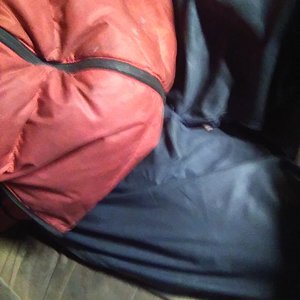 Red Nylon Puffer Blue Nylon Adidas Pants unlined