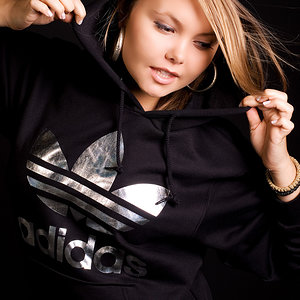 Adidas womens black jacket strut