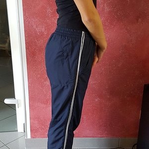 Girl in Adidas pants