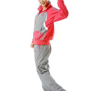 2012 Adidas tracksuit bun womens pink grey hey