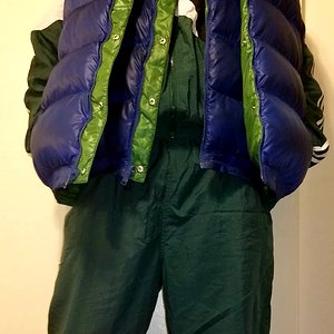 Adidas shellsuit two puffer vest