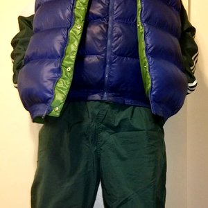 Adidas shellsuit puffer vests