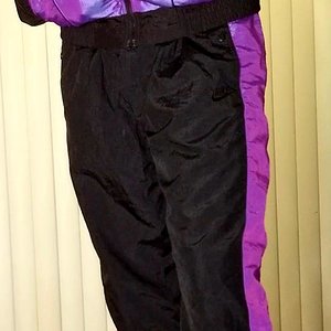 Me in iridescent nike shellsuit