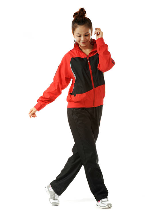 2012 Adidas tracksuit womens red dancing | Shiny Sports