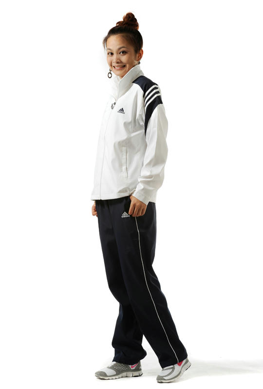 2012 Adidas tracksuit womens white smile