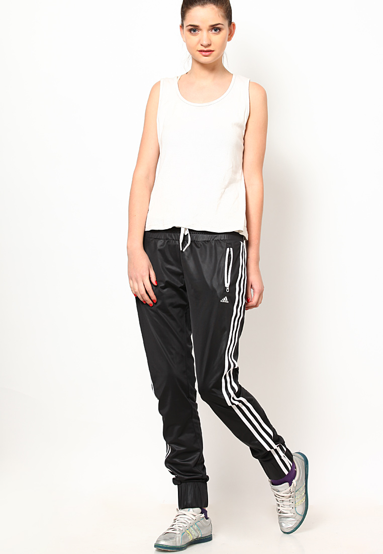 Adidas Elasticated Cuff Black Trackpants 8098 706044 2 zoom