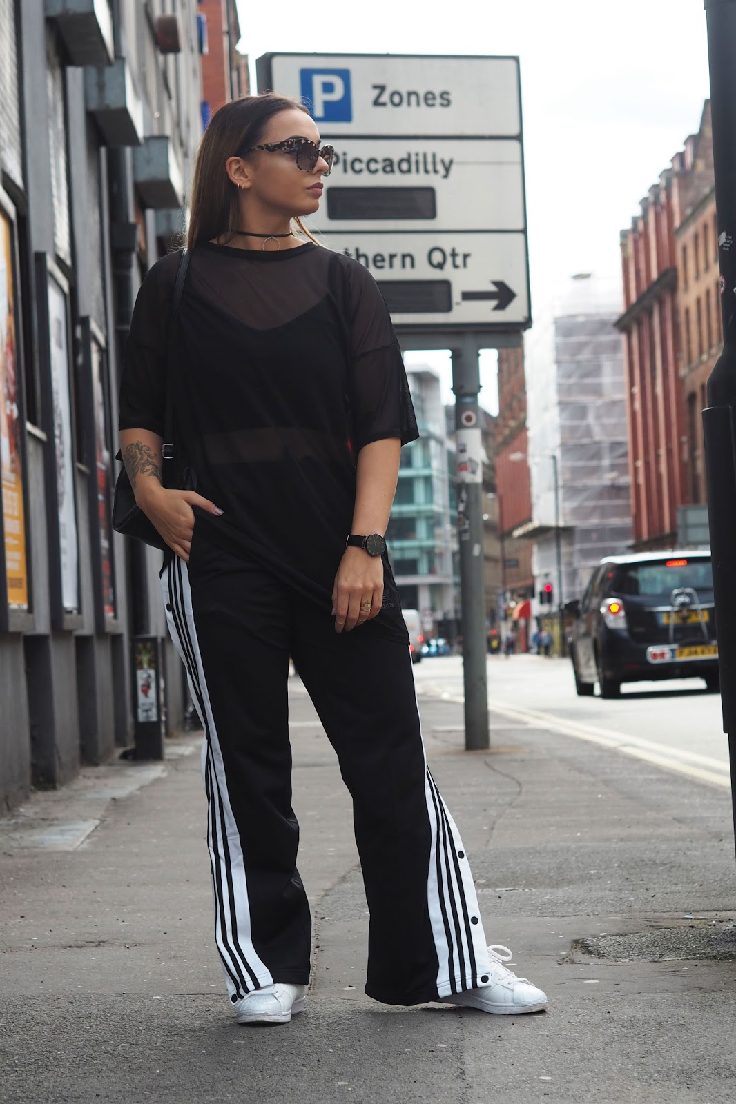 Adidas popper tracksuit on sale bottoms