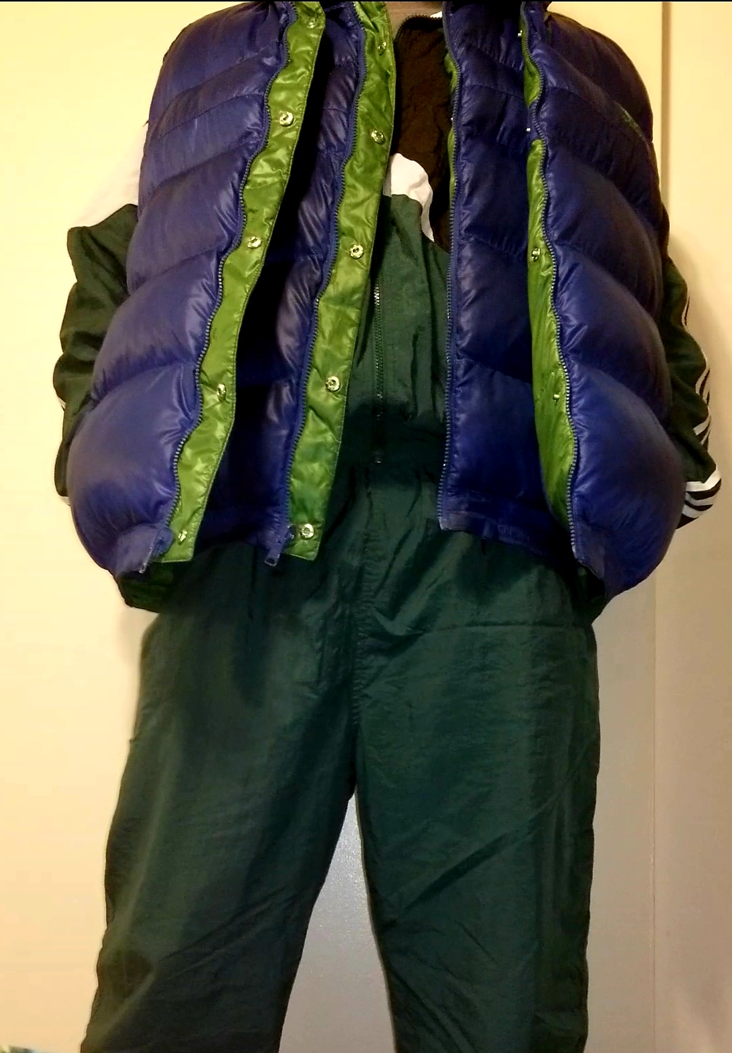 Adidas shellsuit two puffer vest