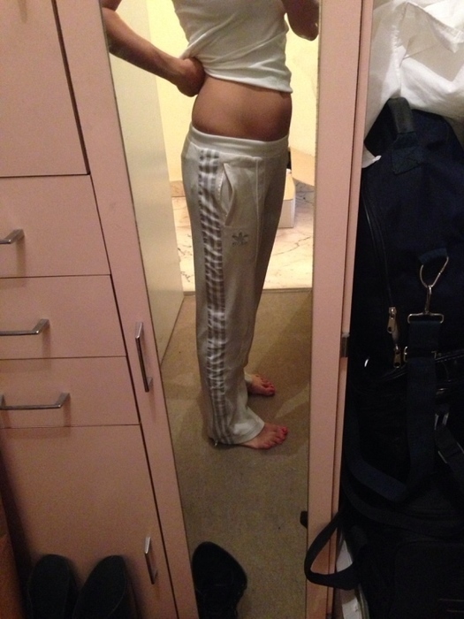 Adidas white/silver pants