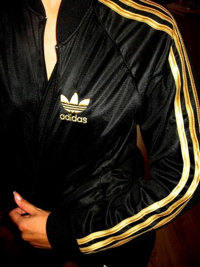 Adidas jacket cheap gold