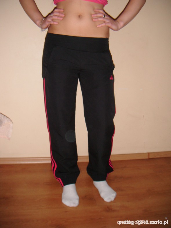 Adidas womens black pants front show