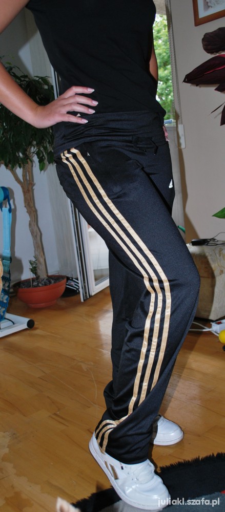 Adidas gold stripe pants online