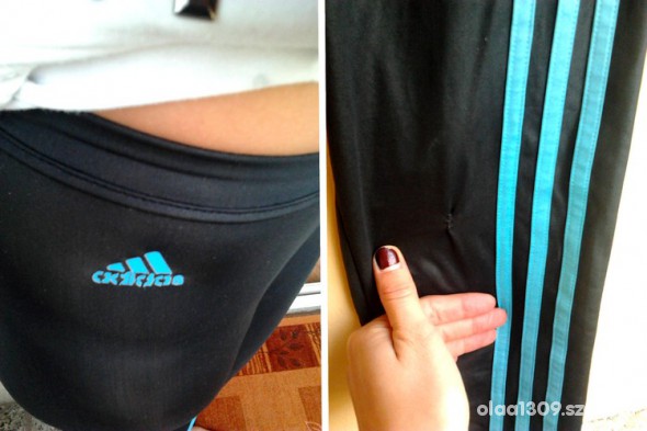 Adidas womens black pants material