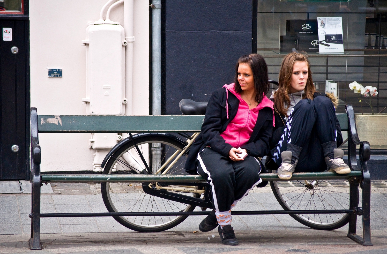 Adidas womens black suits two girls