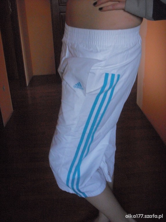 Adidas womens cloud blue pants with stripes