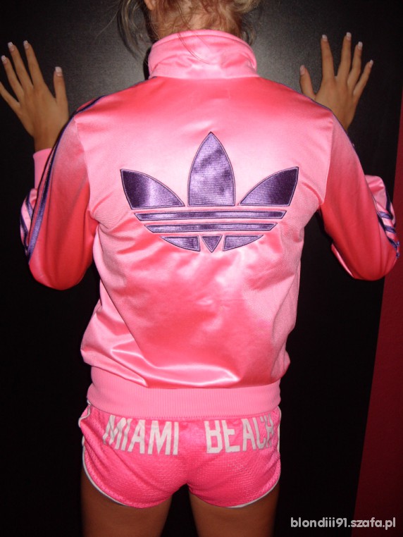 bluzy bluza rozowa adidas mega