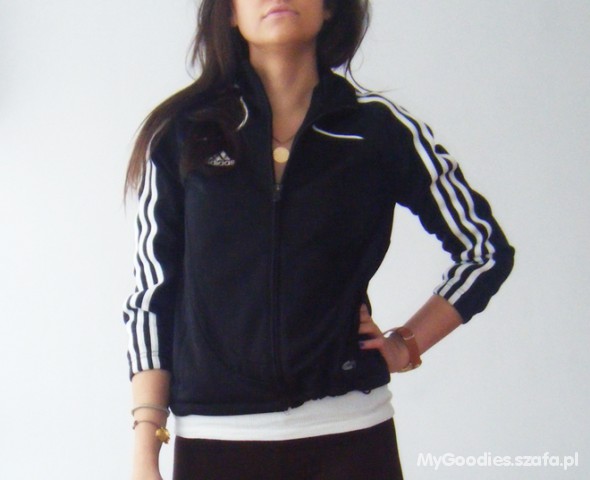 czarne czarna bluza adidas