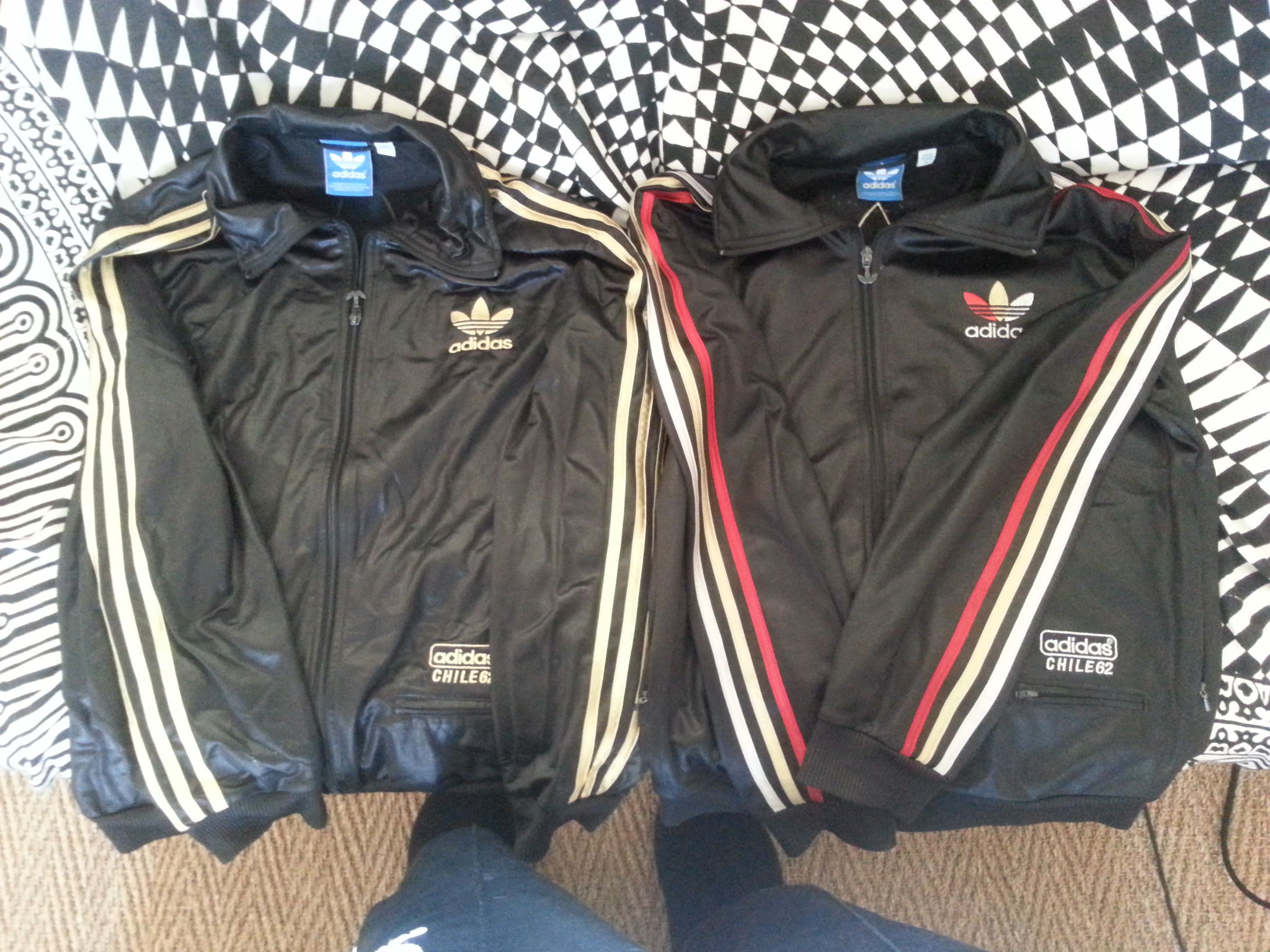 Frontside of Adidas Chile62 Jackets - Shiny