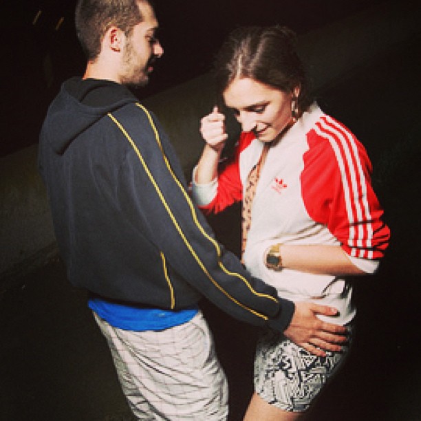 He loves her Adidas!!!