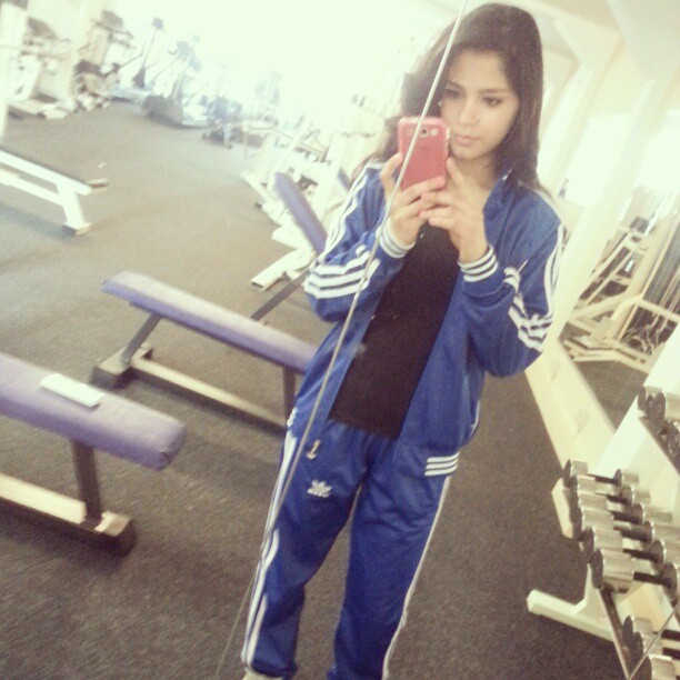 In the gym