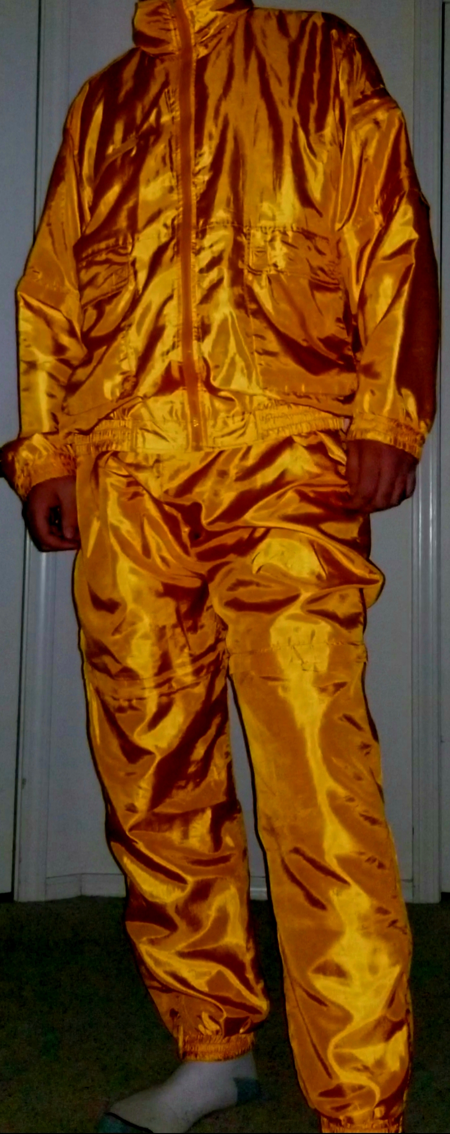 My reflective gold suit