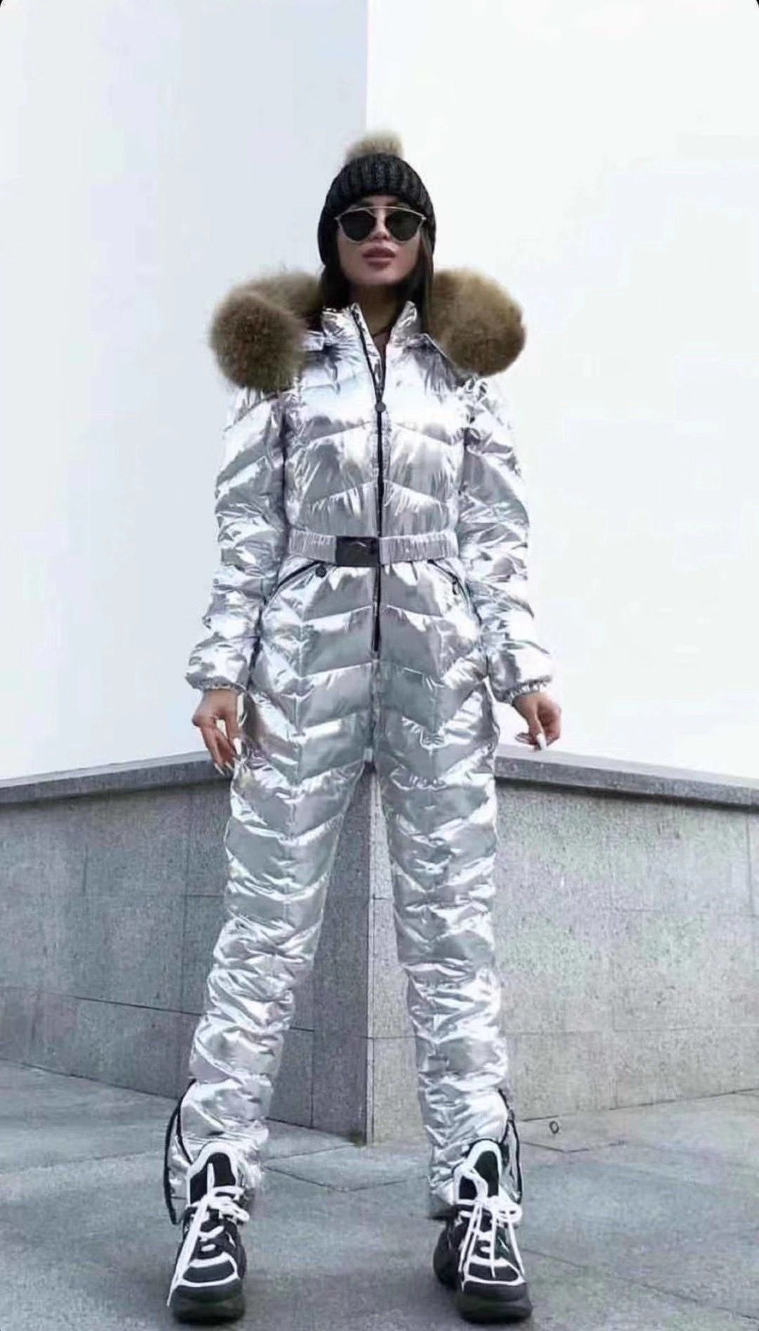 Metallic on sale ski jumpsuit