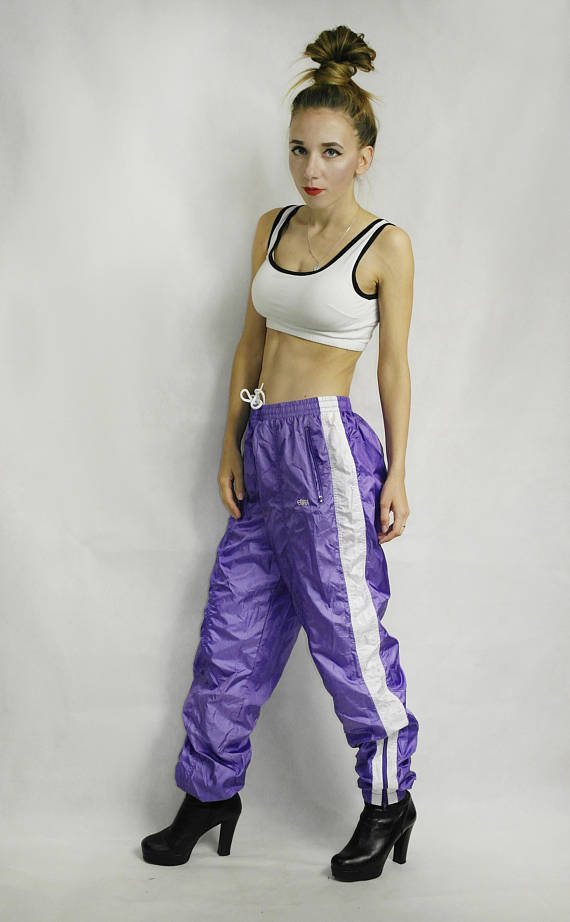 Purple 2024 windbreaker pants