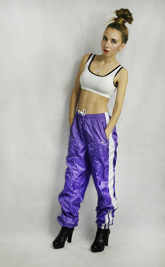 Vintage windbreaker pants Vintage training pants Oldschool sport pants ...