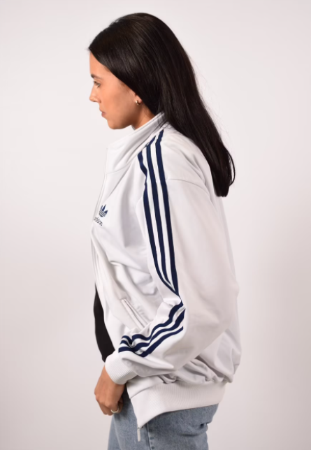 White adidas sale jacket outfit